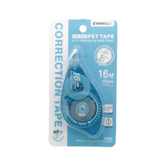 Correction Tape (CR-K53) eco-friendly correction tape with 16m length and easy-glide roller tip.