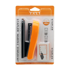 Stapler Set with Staples packaging featuring a compact stapler and box of staples for office use.