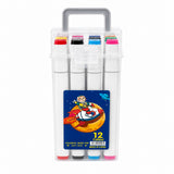 dual tip marker 12pcs colouring markers set art school stationery nz stock