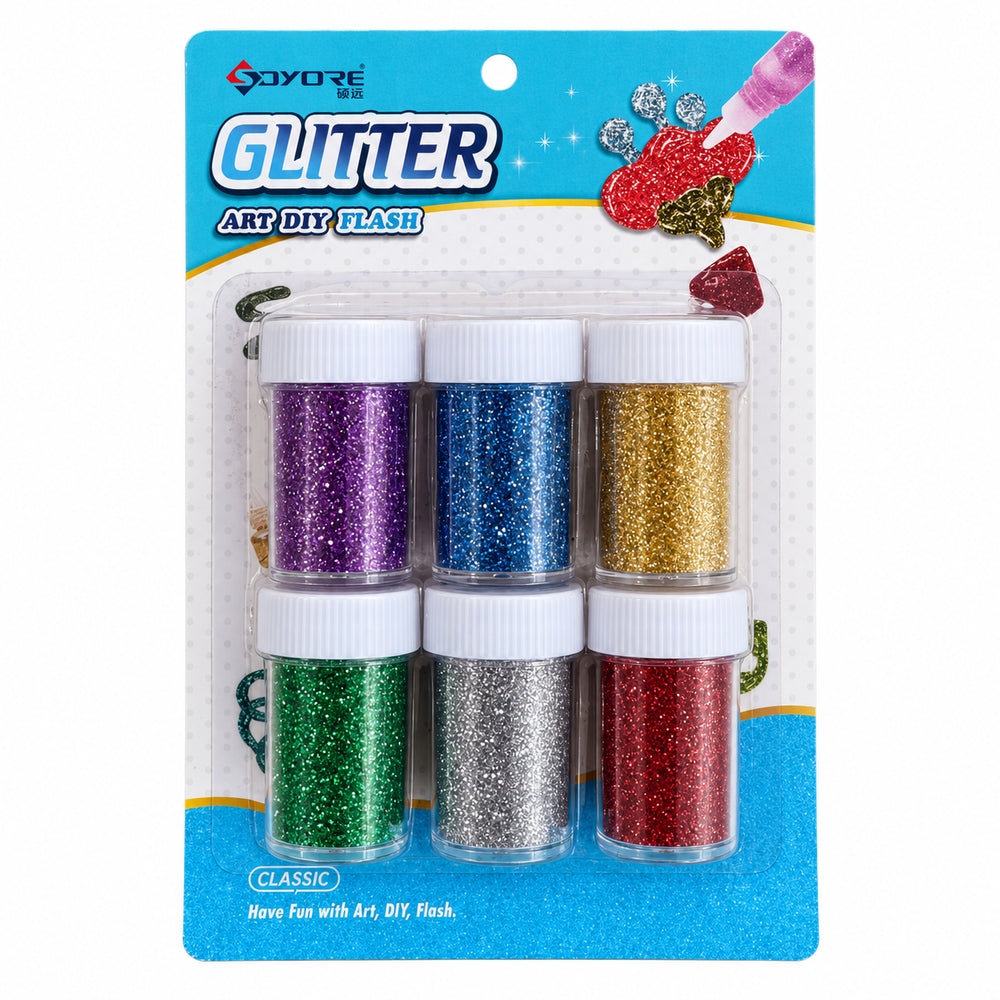 Craft Glitter – 6 Colours – Product