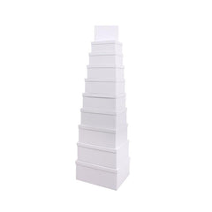 10PCS White Colour Gift Box Whole Set