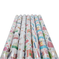 Colorful Birthday Wrapping Paper(70CM*2M) rolls featuring festive designs for birthday celebrations.