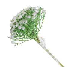 Mist Flower Bouquet featuring delicate white blooms and green stems, ideal for home décor and floral arrangements.