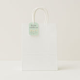 Craft Solid Colour Bag(3PCS/32*26*12CM) in white with sturdy handles and a decorative tag.