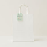 Craft Solid Colour Bag(4PCS/22*16*8CM) in white with handles and a decorative tag.