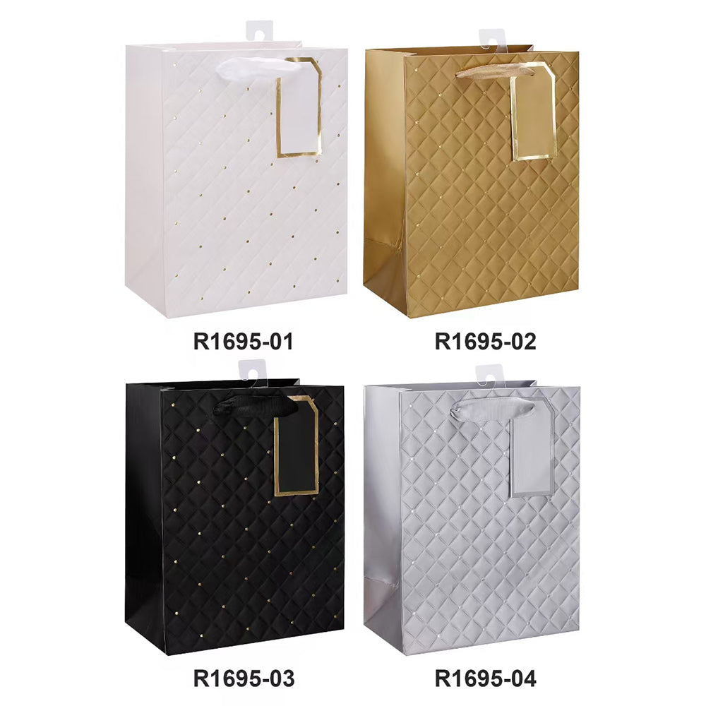 Solid Colour with Dot Gift Bag(26*32*10CM/R1695M)
