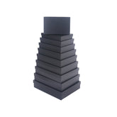 Gift Box Thin FBTX Black — 10 Sizes & Whole Set