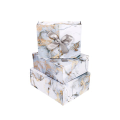 3PCS Foldable Gift Box with Ribbon Whole Set