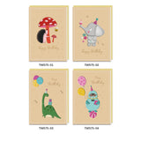 Card Birthday Brown Background