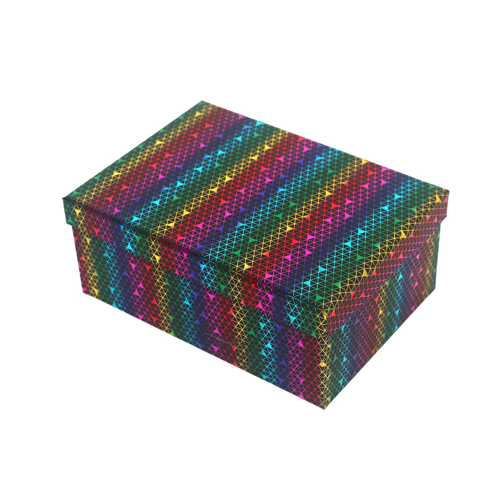 6/10 Sparkle Gift Box B.(27*20*11.5CM) in vibrant holographic rainbow glitter design.