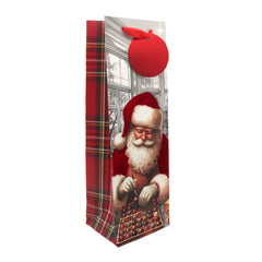 X-mas Wine Bag Santa SP(36*12*10CM/M994) featuring Santa Claus design and festive packaging.