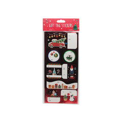 Christmas Gift Tag Sticker(P180) featuring festive designs for holiday gift wrapping.