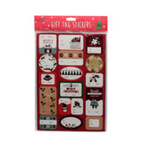 Christmas L Gift Tag Sticker(P181) featuring various festive designs for holiday gift giving.