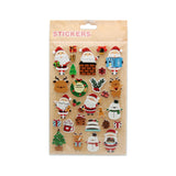 Christmas Sticker(P235) featuring festive designs like Santa, snowmen, and Christmas trees for holiday decorating.