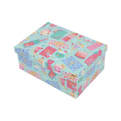 3/10 Party Mint Gift Box(33*25.5*14.5CM) decorated with colorful gift designs.