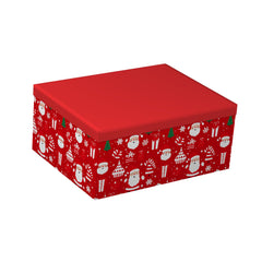 1/5 Santa Christmas Gift Box(26.5*19.5*11.5CM) decorated with festive Santa and Christmas designs.