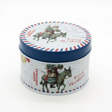 Christmas RD Tin Box(7.5*5CM) with festive design, perfect for holiday gifting and storage.