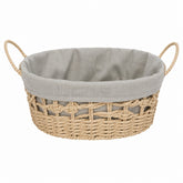 Small oval paper basket with handles 33 x 23 x 17 cm