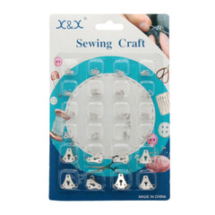 24-Piece Trouser Hook Kit – Sewing & Pants Fastener Set | NZ Stock on a packaging display.