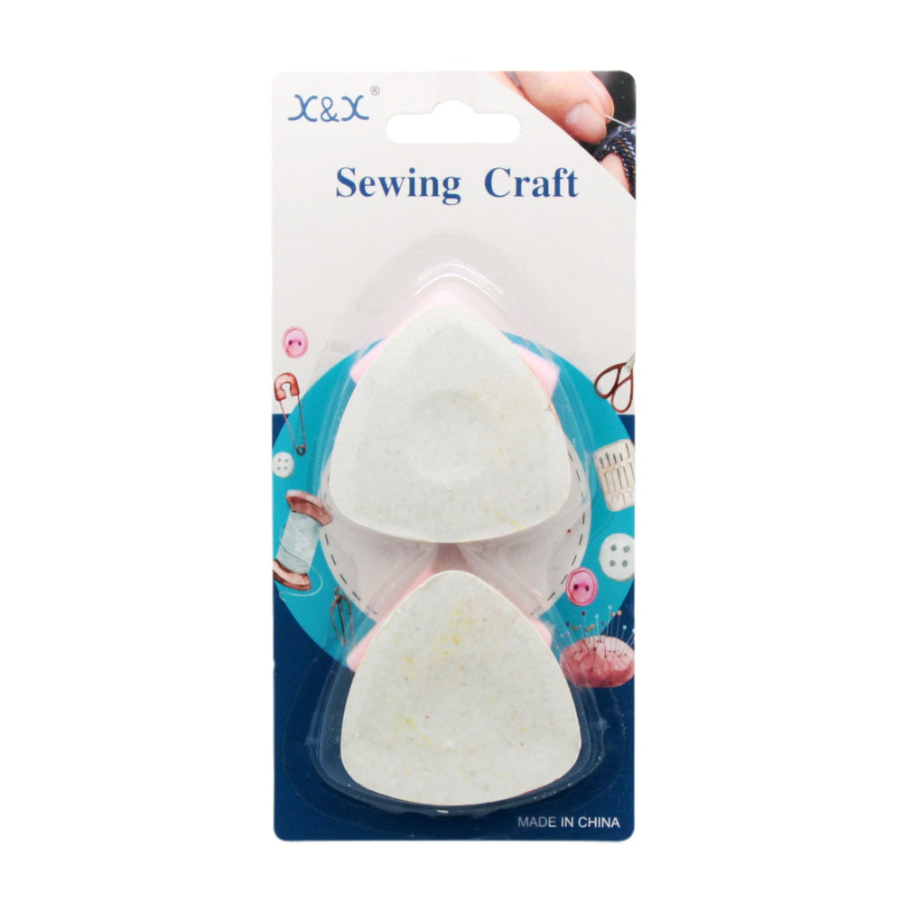 Tailor's Triangle Chalk package featuring multiple chalk pieces for sewing craft.