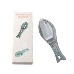 Fish Scale Scraper with cover in practical design includes packaging for effective kitchen use.