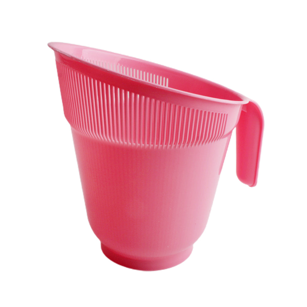 Wahing Jug Drainer Edg in pink color, designed for easy draining and pouring applications.
