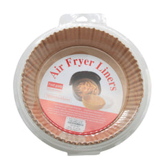 R.Air Fryer Liners(16CM,100PCS) in packaging, featuring food-grade liners for easy air frying.