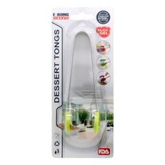 Tong Silicone End mini tongs with silicone tips and stainless steel, ideal for precise cooking and serving.