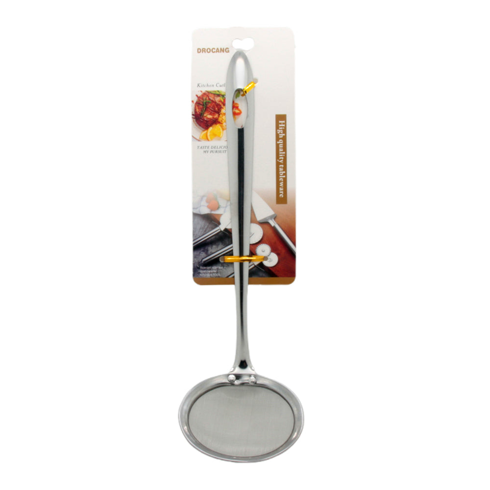 Oil Strainer S for easy frying and cooking, featuring a stainless steel design and fine mesh screen.
