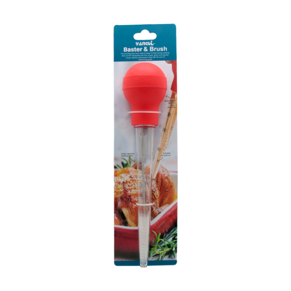 ๐ Baster with Cleaning Brush โ 2-in-1 Set for easy basting and cleanup, perfect for holiday cooking and everyday use.