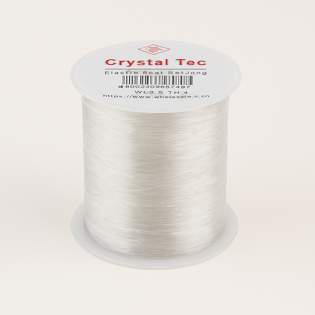 π§΅ Crystal Elastic Beading Cord β Stretch Thread for Bracelets & Necklaces(0.7/80M) on a spool for jewelry making.