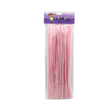 alt_tag: 🎨 Pipe Cleaners – 40PCS Craft Stems for DIY & Kids’ Art Projects in pink packaging.