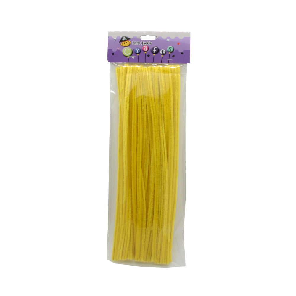 🎨 Pipe Cleaners – 40PCS Craft Stems for DIY & Kids’ Art Projects in vibrant yellow color.