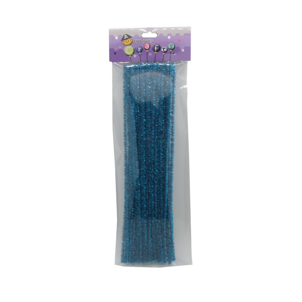 Glitter Pipe Cleaner(Blue,40PCS)