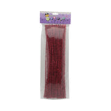 Glitter Pipe Cleaner(Red,40PCS)
