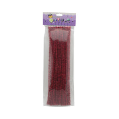 Glitter Pipe Cleaner(Red,40PCS)
