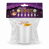 Clear elastic beading cord, 0.7mm diameter, 100 metre spool