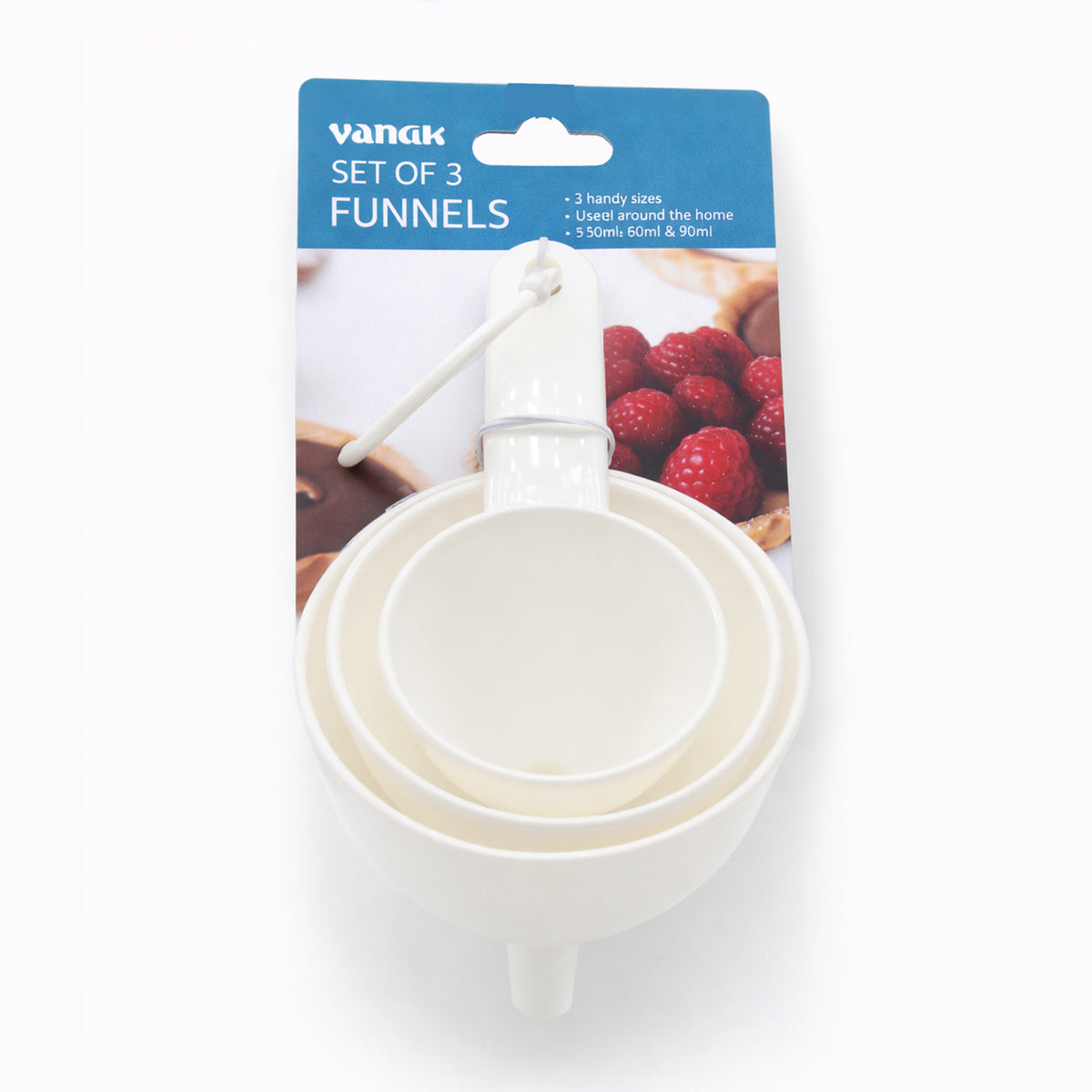 funnel set 3pcs plastic kitchen funnels pouring tool nz stock