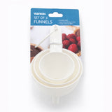 funnel set 3pcs plastic kitchen funnels pouring tool nz stock