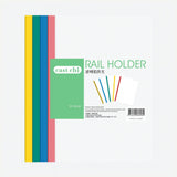 A4 Paper Holder(5PCS) featuring colorful rail holders for organizing documents efficiently.