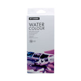 Water Color Set(12ML/12Colors) box design showcasing 12 vibrant watercolor tubes for artists and hobbyists.