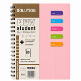 B5 Tabbed Spiral Notebook