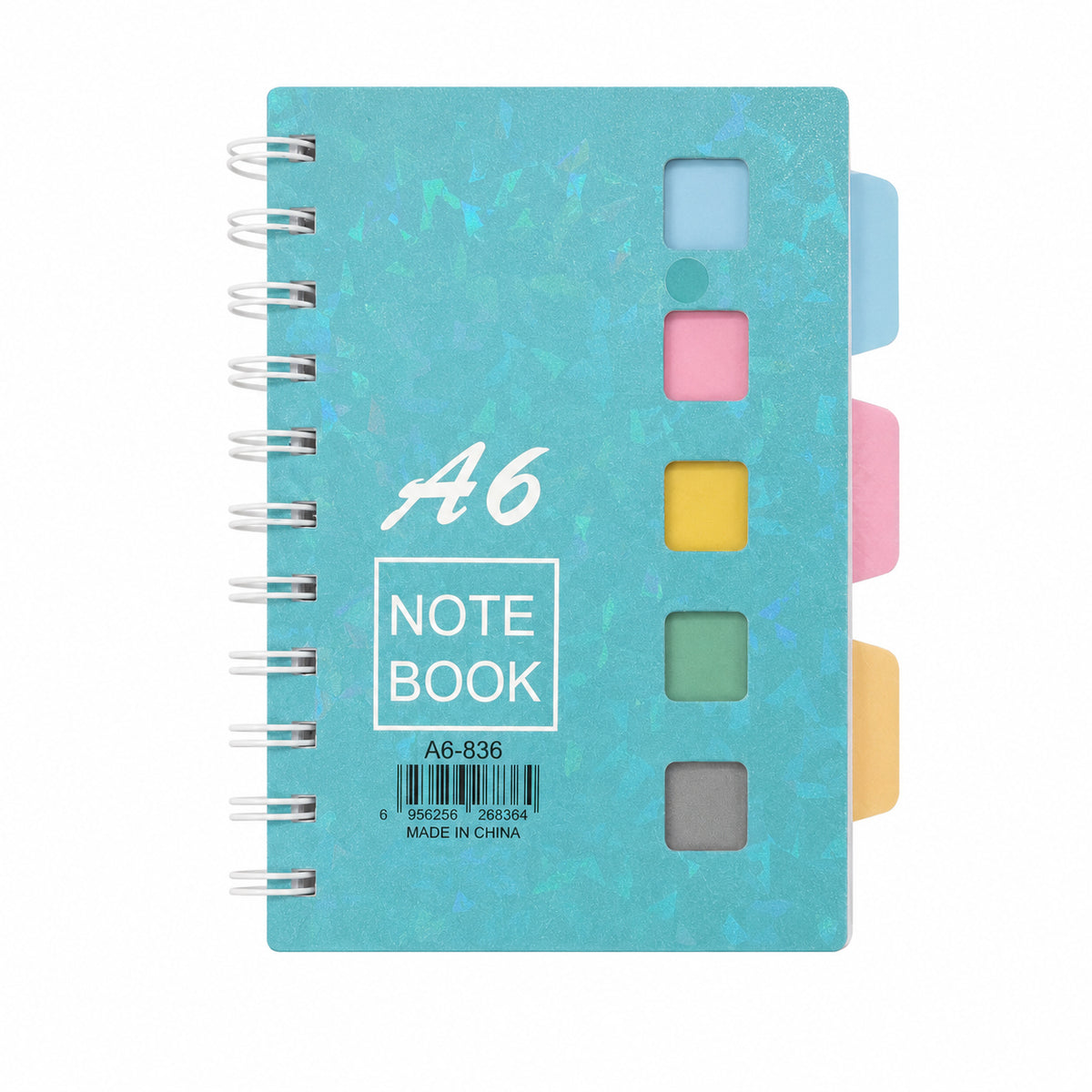 A6 Tabbed Spiral Notebook