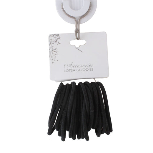 Black Hair Ties – 20 Pack