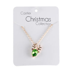 X-mas Necklace 21 Crystal Deer