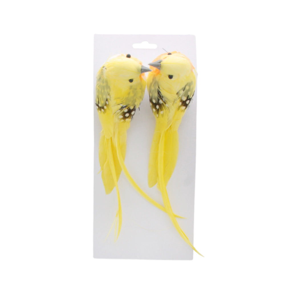 Feather Fake Bird – Decorative Plant Companion(2PCS/24A030)