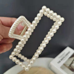 Pearl Hair Claw – Rectangle Shape Clip