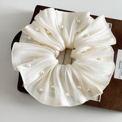 Hair Scrunch w Pearl 24CM