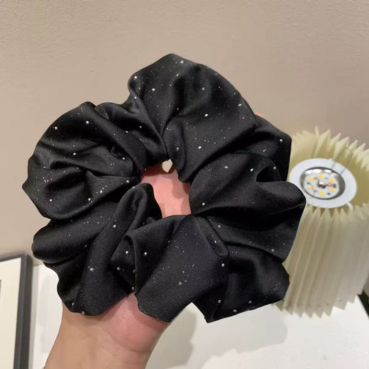Black Polka Dot Scrunch
