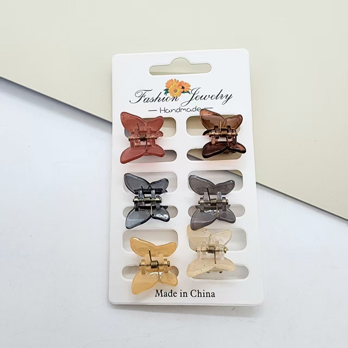 Mini Colourful Hair Claw Clip Set(6PCS)